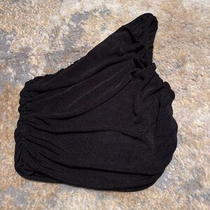 Chic Black One-Shoulder Top